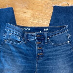 J Crew Toothpick High-Rise Blue Denim Jeans